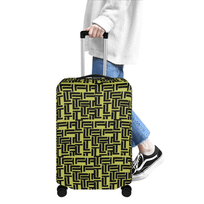 Luxturnal Pop World Traveler Simple Duty Strong Flex Yellow Luggage Cover