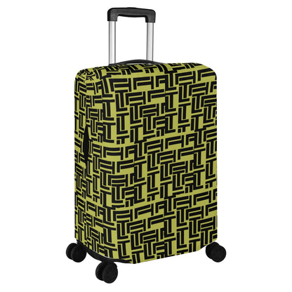 Luxturnal Pop World Traveler Simple Duty Strong Flex Yellow Luggage Cover