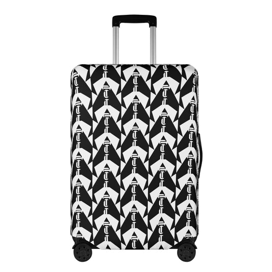 Luxturnal Elite Lux Pop World Traveler Simple Duty Strong Flex Black & White Luggage Cover