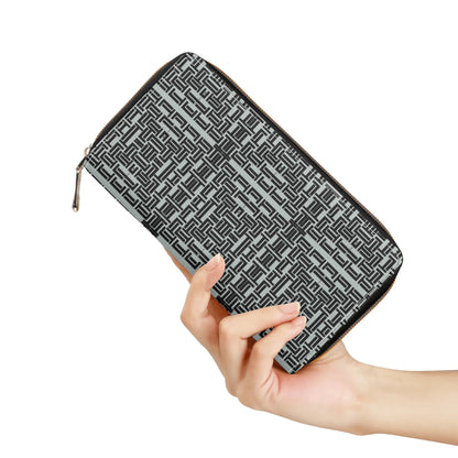 Everyday Grey Mint Euro Soft PU Leather Zipper Wallet