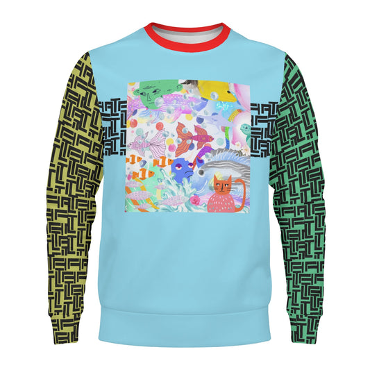 Luxturnal  Kid's Multi Block Ocean Dream© Soft Sweater