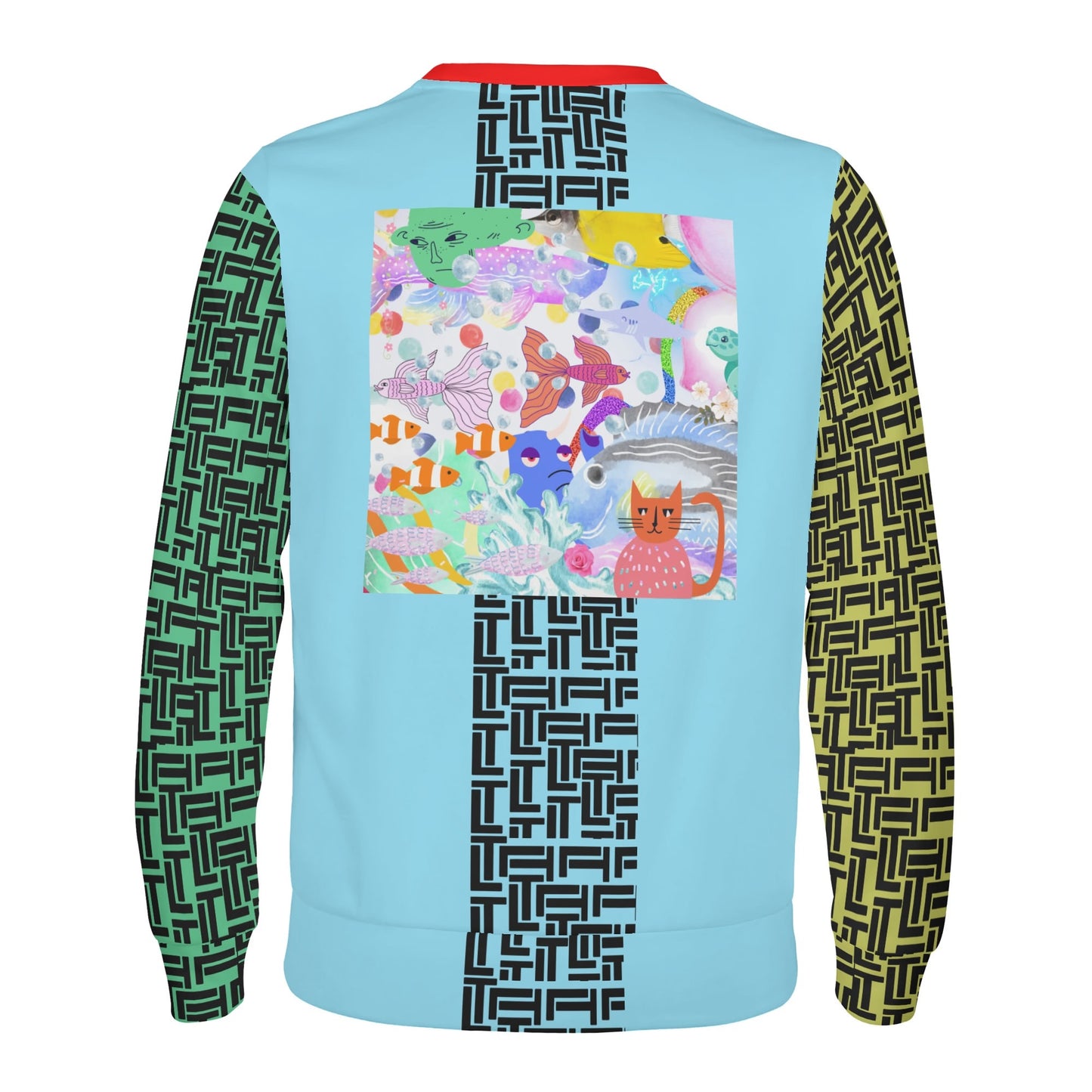 Luxturnal  Kid's Multi Block Ocean Dream© Soft Sweater