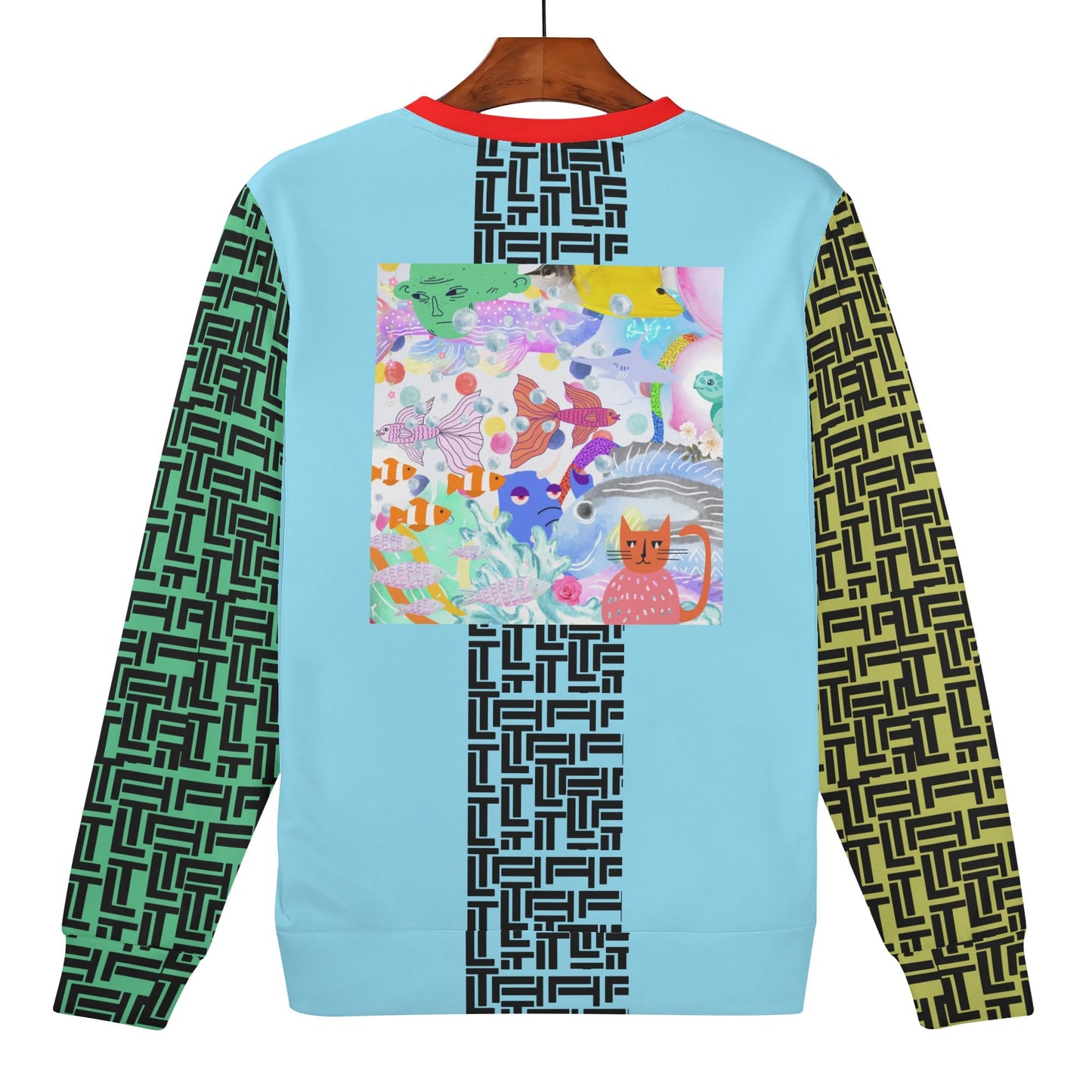 Luxturnal  Kid's Multi Block Ocean Dream© Soft Sweater