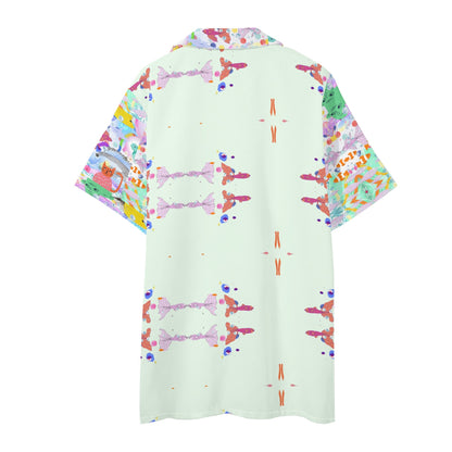 Luxturnal Ocean Dream© Mens Regular Fit Hawaiian Short Sleeve Shirt and Shorts Set