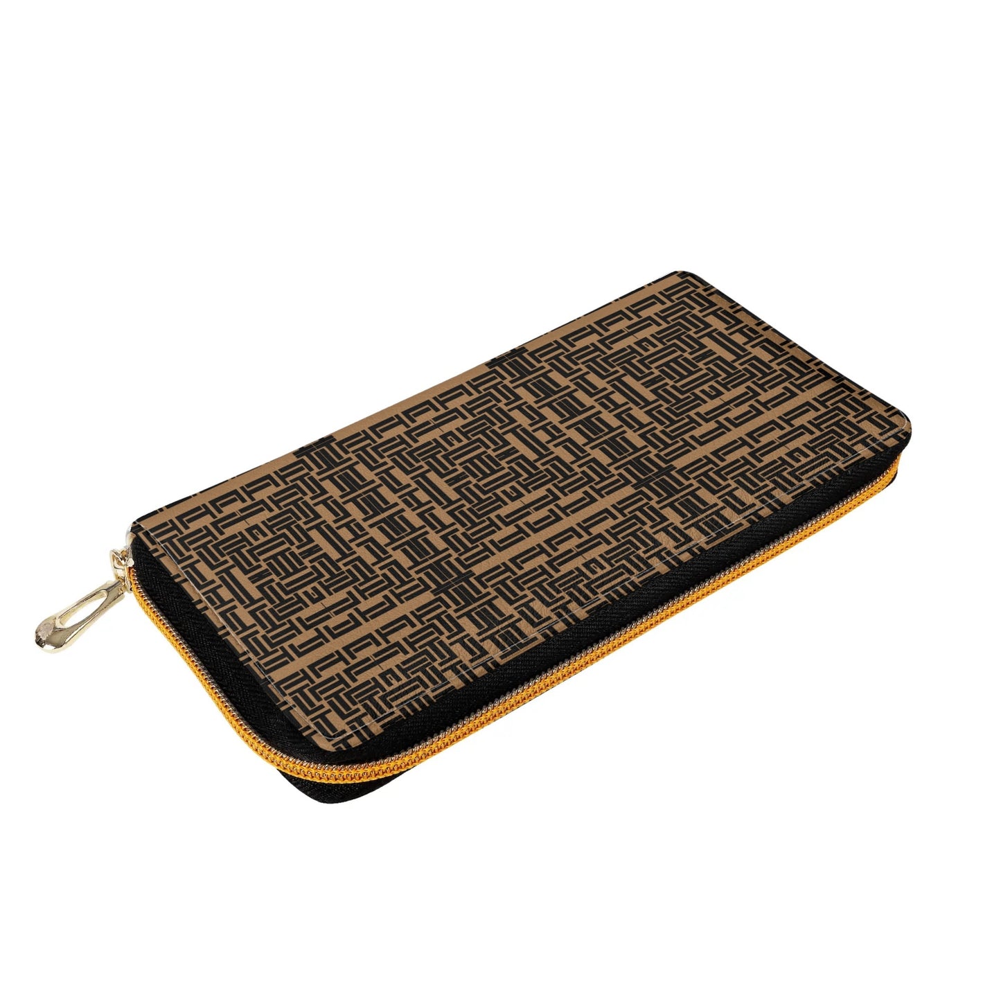 Luxturnal Everyday Brown Euro Soft PU Leather Zipper Wallet