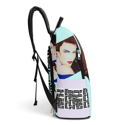 Lady Print© New Travel Euro Soft PU Daypack Anti-theft Backpack