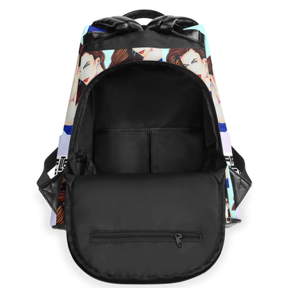 Lady Print© New Travel Euro Soft PU Daypack Anti-theft Backpack