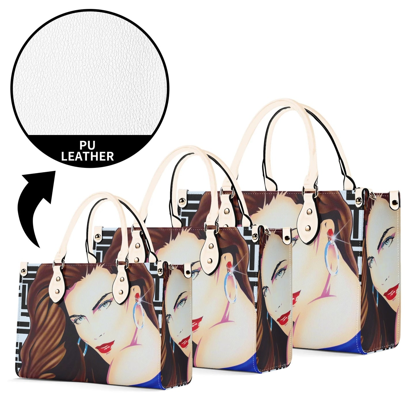 Lady Print© New Version-Luxury Women Euro Soft PU Leather Handbag