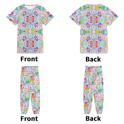 Ocean Dream© Unisex All-Over Print Adult Short Sleeve-Blouse Sports Set