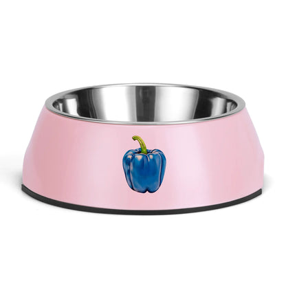 Pepper Blue© Retro Super Strong Safe Stainless Steel Dog Bowl Pet Bowl