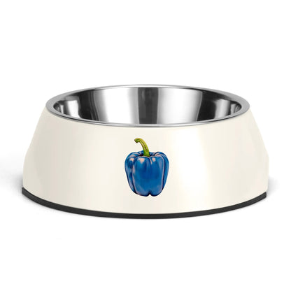 Pepper Blue© Retro Super Strong Safe Stainless Steel Dog Bowl Pet Bowl