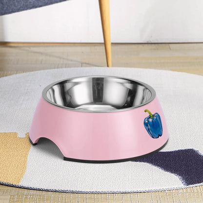 Pepper Blue© Retro Super Strong Safe Stainless Steel Dog Bowl Pet Bowl