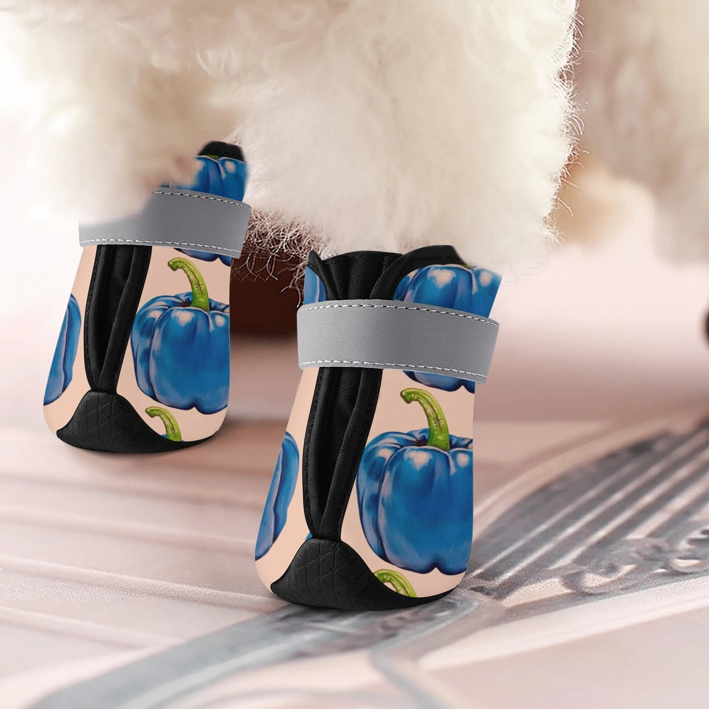 Pepper Blue© Limited Edition Pop Comfort Easy Clean Non Slip Booties for Dogs