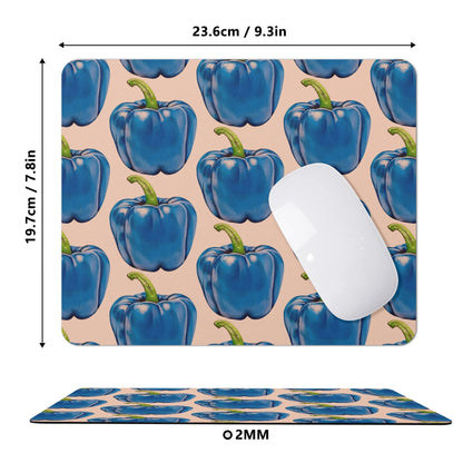 Pepper Blue© Square Rubber Mouse Mat Pad