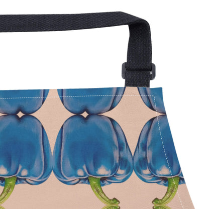 Pepper Blue© Eye Catching Chef Elite Apron In Cream