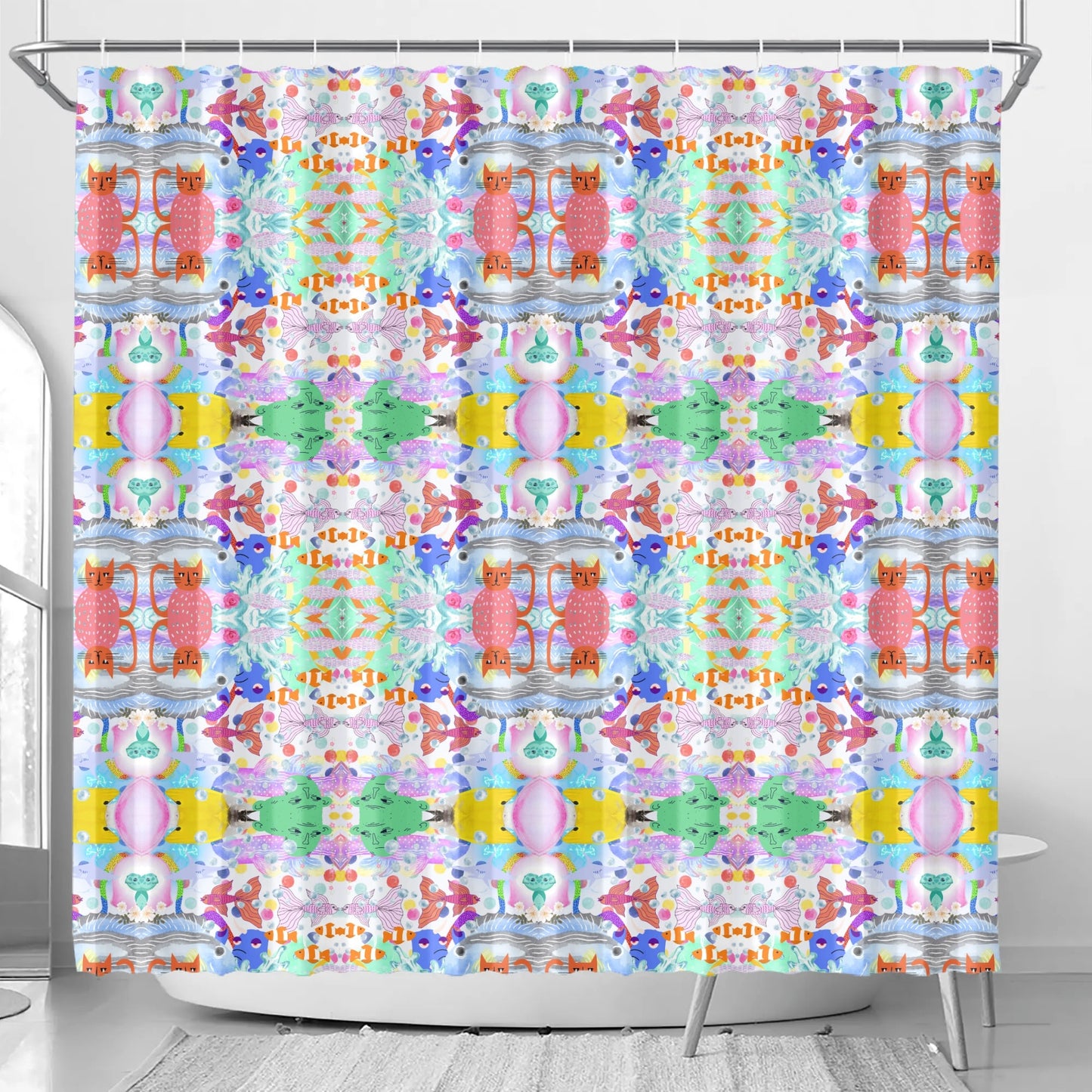 Ocean Dream© Lux Decor Easy Use Anti Mold Shower Curtain