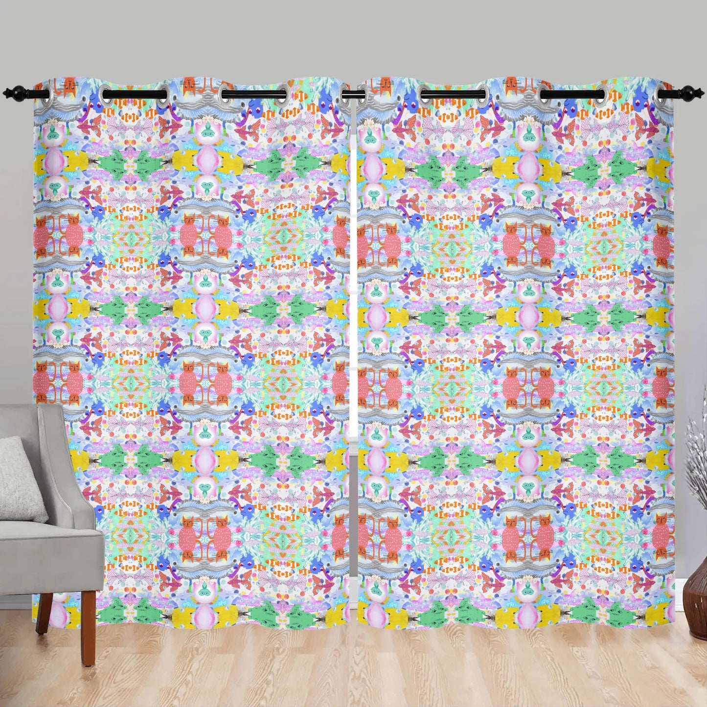 Ocean Dream© Deluxe Chic Window Curtains (2 PCS) 132X213 CM