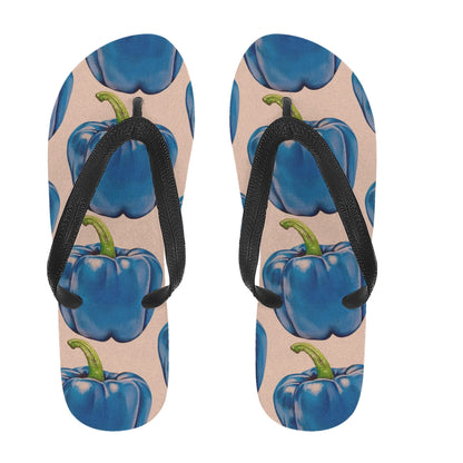 Pepper Blue© Cream Comfort Unisex Flip Flops