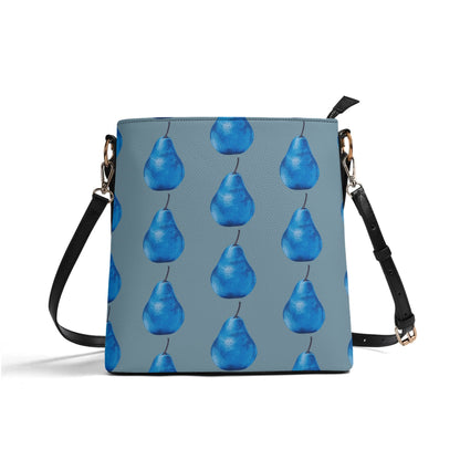 Pear Blue© Womens Euro Soft PU Bucket Bag Shoulder Bag