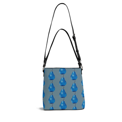 Pear Blue© Womens Euro Soft PU Bucket Bag Shoulder Bag