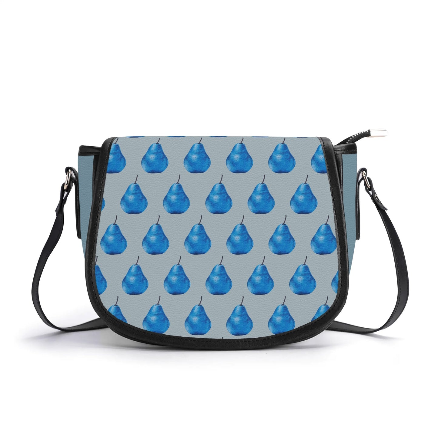 Pear Blue© New Version Euro Soft PU Leather Saddle Bag