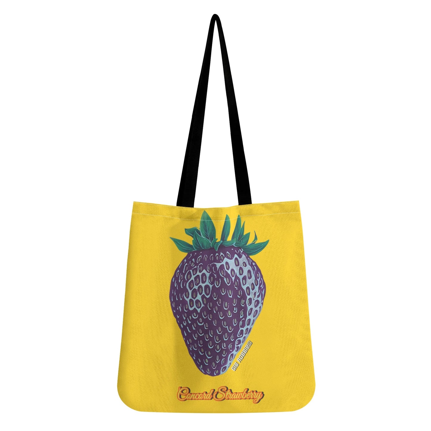 Concord Strawberry© By Artist Gib Robbie Simple Chic Cloth Tote Bag Everyday All Purpose (Support Local Artist)