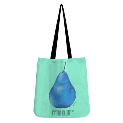 Pear Blue© By Artist Gib Robbie Simple Chic Cloth Tote Bag Everyday All Purpose (Support Local Artist)