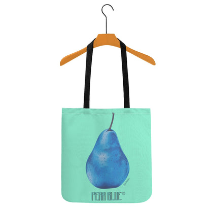 Pear Blue© By Artist Gib Robbie Simple Chic Cloth Tote Bag Everyday All Purpose (Support Local Artist)