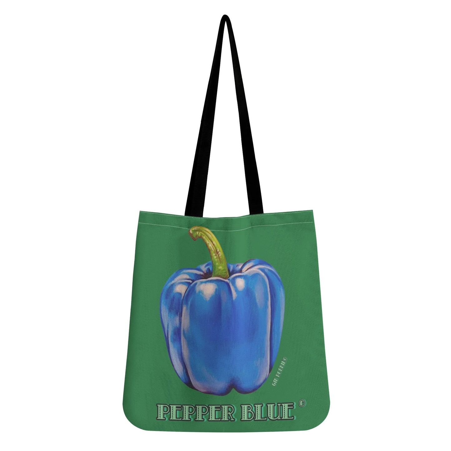 Pepper Blue© By Artist Gib Robbie Simple Chic Cloth Tote Bag Everyday All Purpose (Support Local Artist)