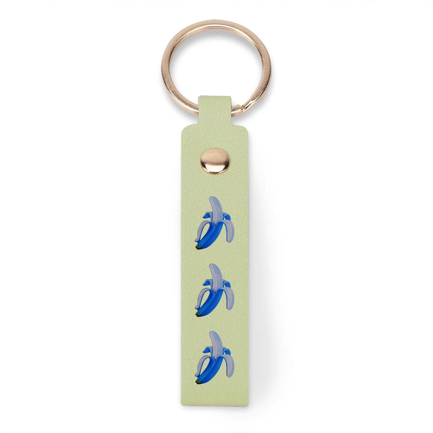 Banana Blue© Swiss Maker Handcrafted Leather Loop Keychain