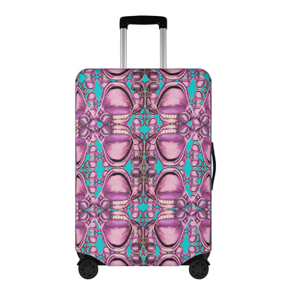 Power Punch© Limited Edition Pop World Traveler Simple Duty Strong Flex Polyester Luggage Cover In Hibiscus