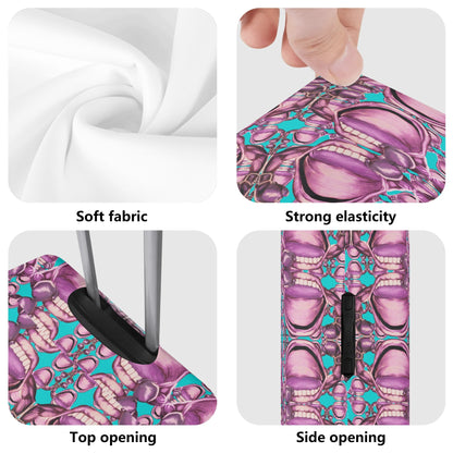 Power Punch© Limited Edition Pop World Traveler Simple Duty Strong Flex Polyester Luggage Cover In Hibiscus