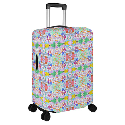 Ocean Dream© World Traveler Simple Duty Strong Flex Pink Luggage Cover