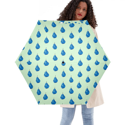 Pear Blue© Lightweight Auto Open & Close Umbrella