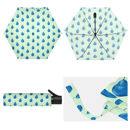 Pear Blue© Lightweight Auto Open & Close Umbrella