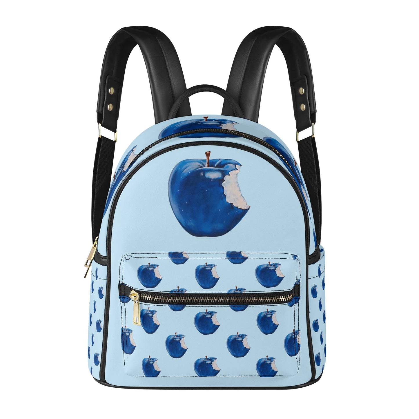 Apple Blue© Elite Lux Casual Euro Soft PU Leather Backpack