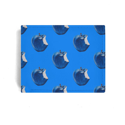 Apple Blue© Mens Minimalist Soft Euro Flex Lux PU Leather Wallet Paper Folded Wallet In Miami Pop