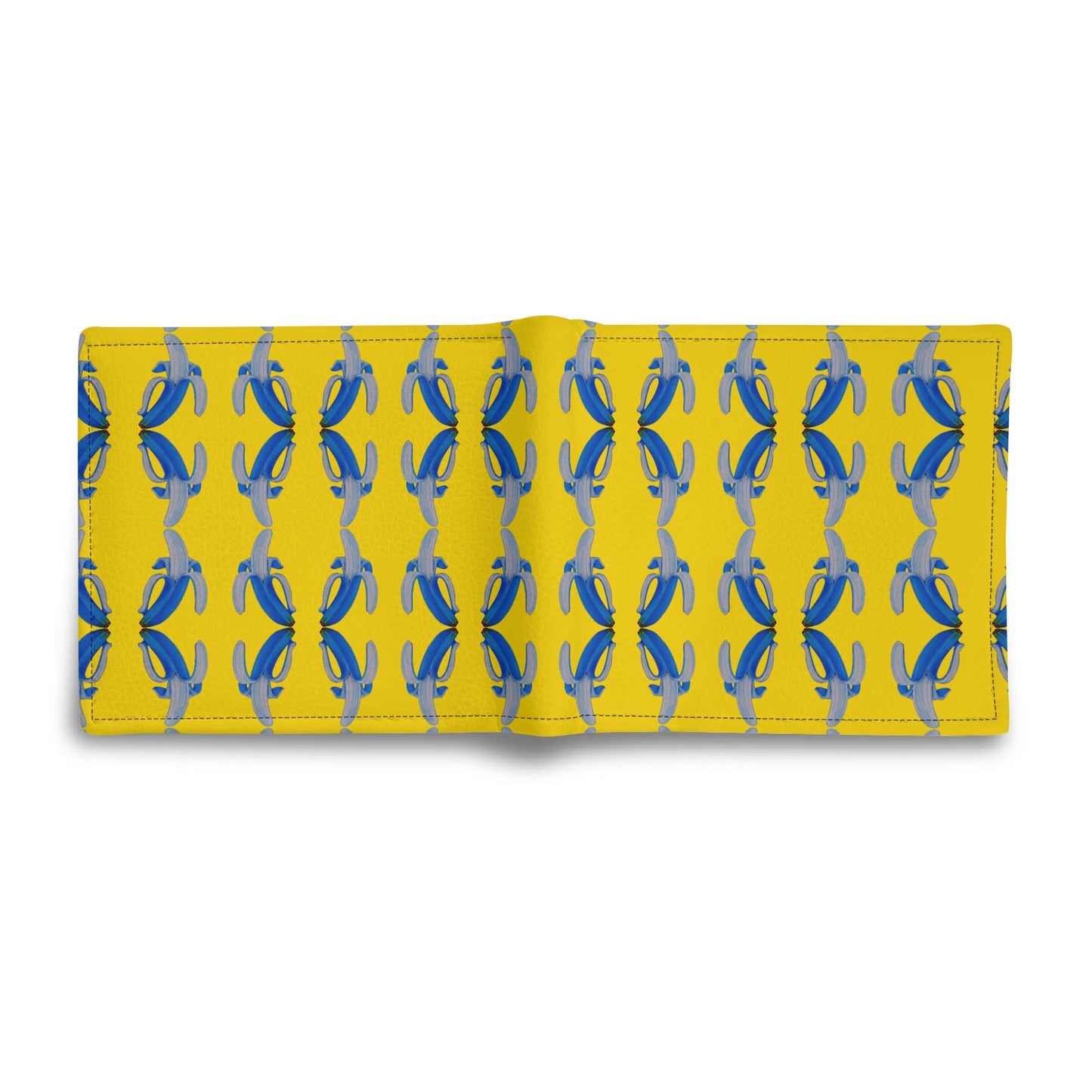 Banana Blue© Mens Minimalist Soft Euro Flex Lux PU Leather Wallet Paper Folded Wallet In French Riverside