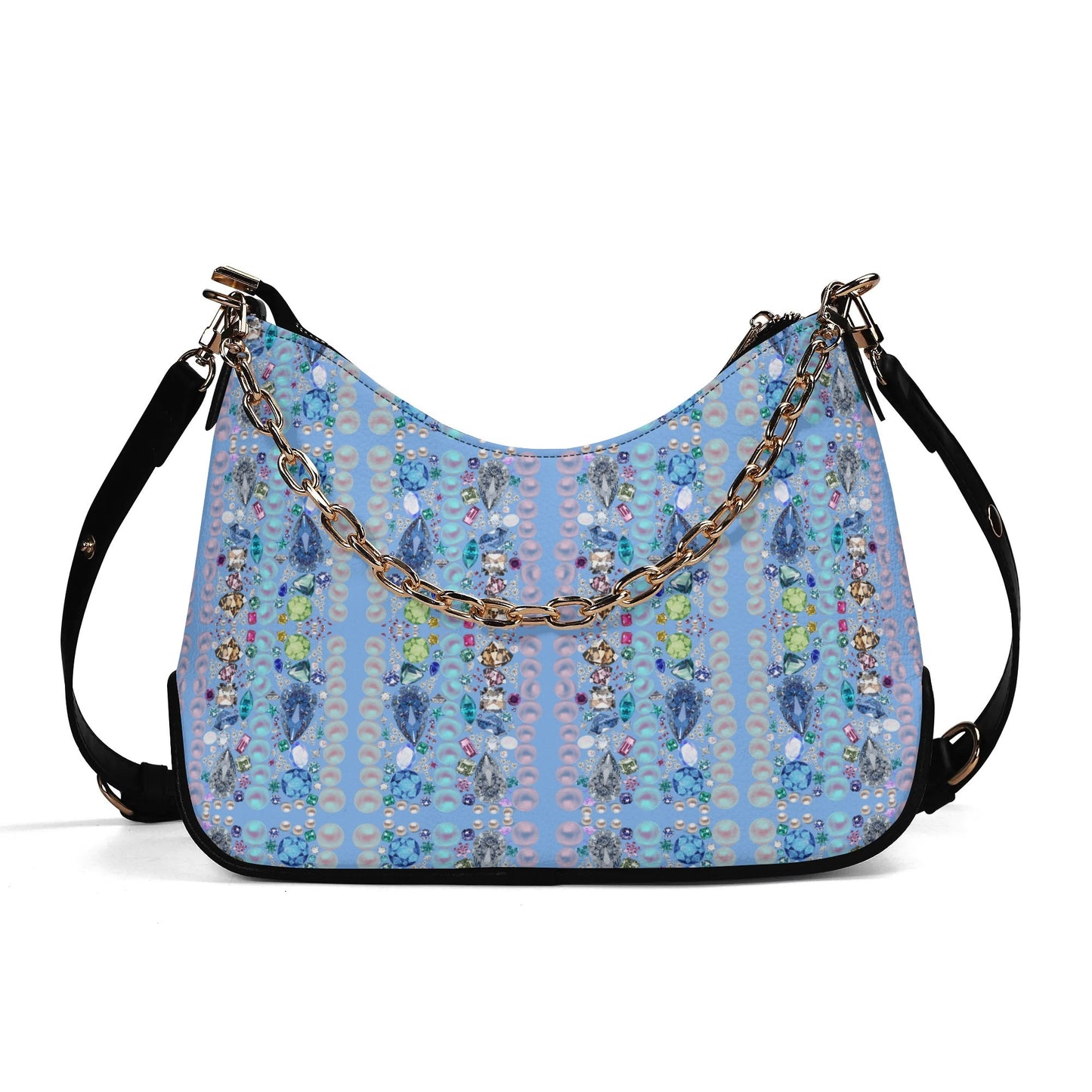 Gigi In Aruba© Luxturnal Lady Euro Soft PU Shoulder Bag With Chain Decoration