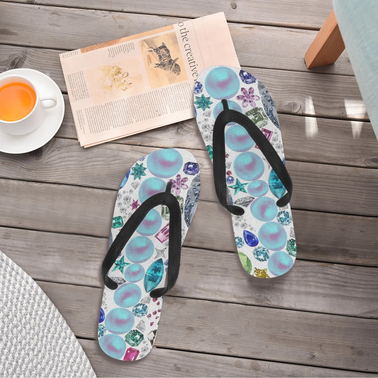 Gigi In Aruba© Super Soft Flex All Year Flip Flops In Pearl Gem Pop