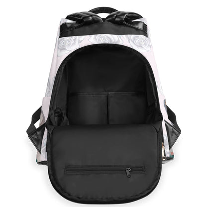 Future Mrs.© Euro Soft PU Daypack Anti-theft Backpack In Cream White Dove Pastel