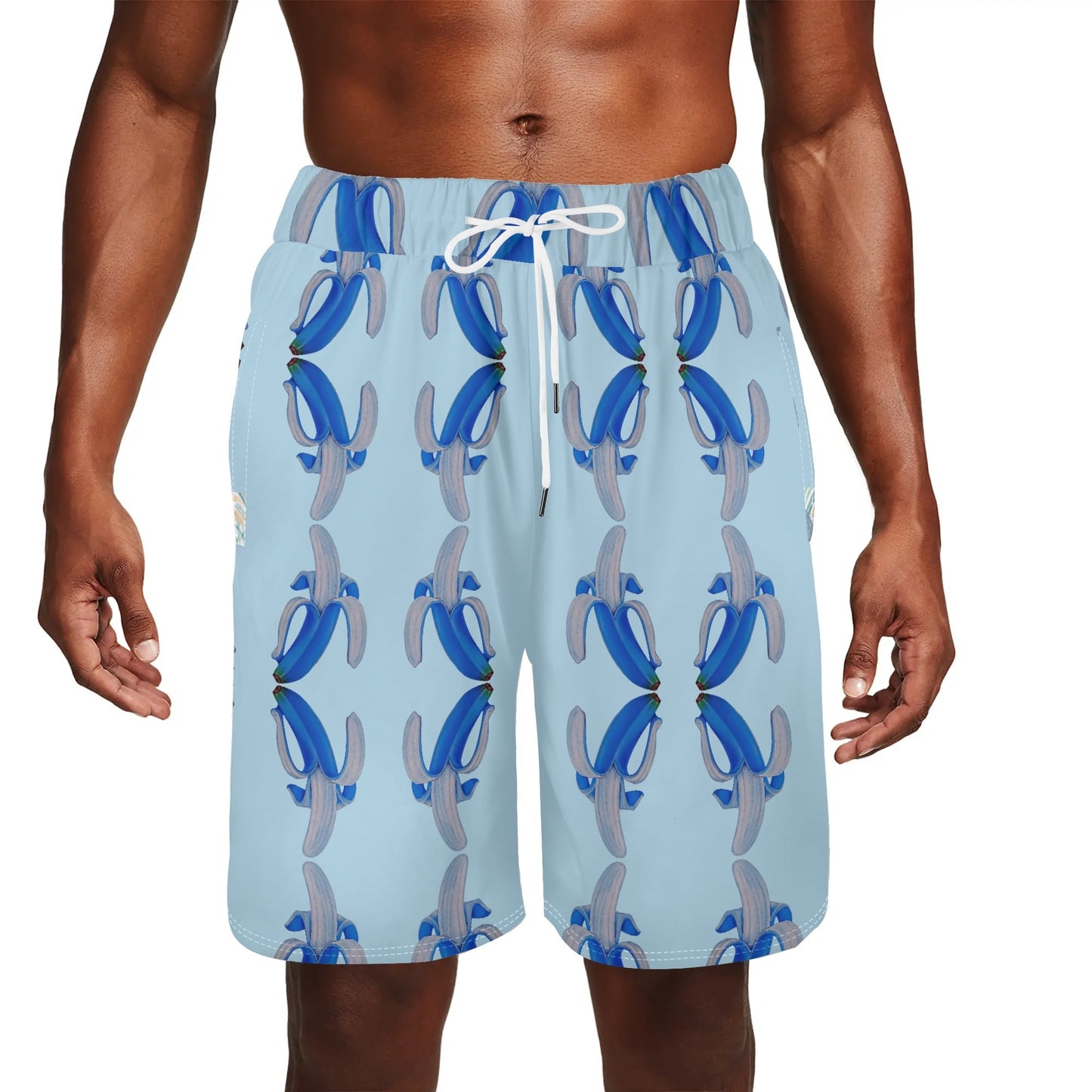 Banana Blue© Super Sport Flex Dry Mens Basketball Mesh Shorts Sea Life Swim Trunks Quick Dry In Resort