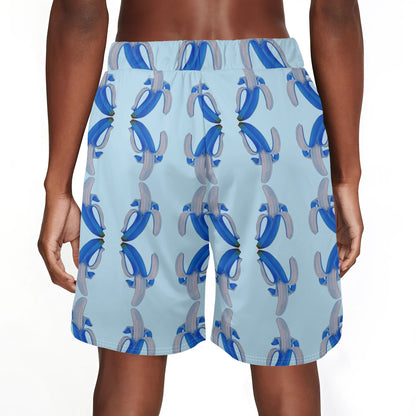 Banana Blue© Super Sport Flex Dry Mens Basketball Mesh Shorts Sea Life Swim Trunks Quick Dry In Resort