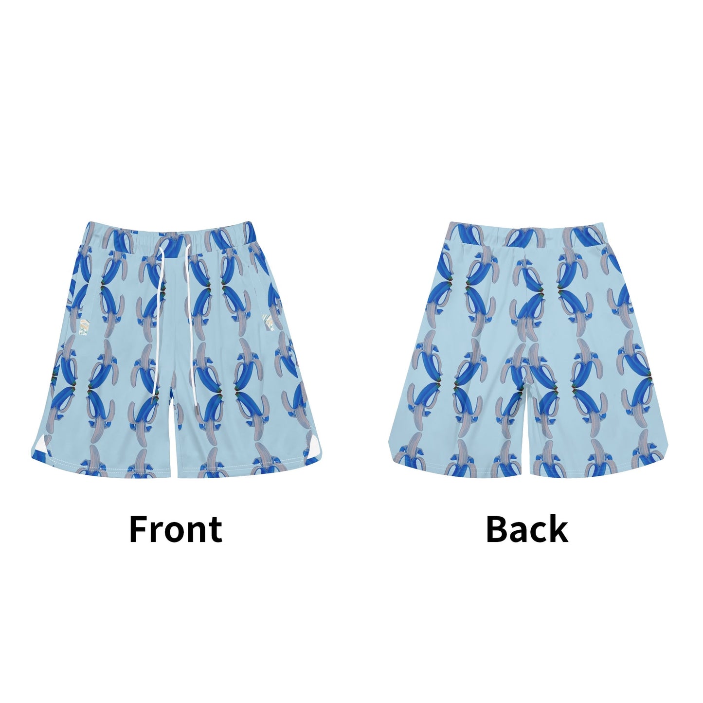 Banana Blue© Super Sport Flex Dry Mens Basketball Mesh Shorts Sea Life Swim Trunks Quick Dry In Resort