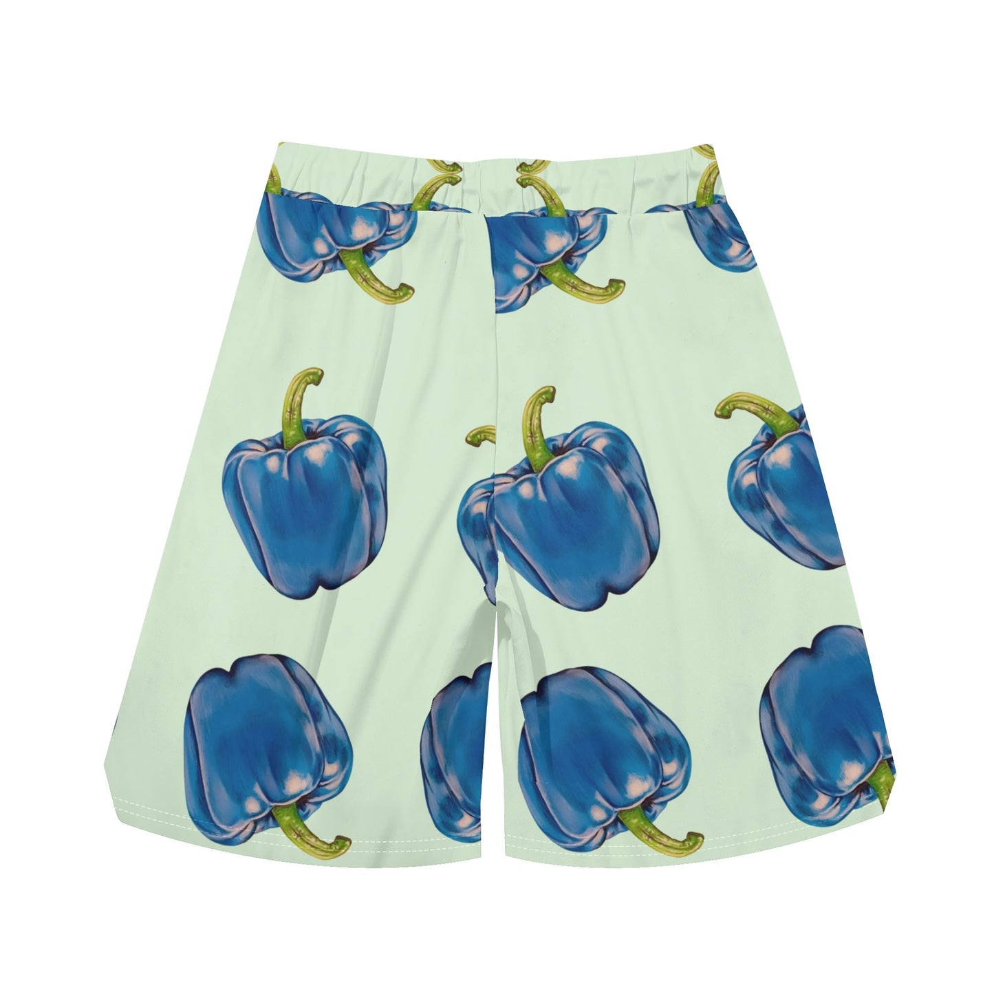 Pepper Blue© Super Sport Flex Dry Mens Basketball Mesh Shorts Sea Life Swim Trunks Quick Dry In Resort Star Chic