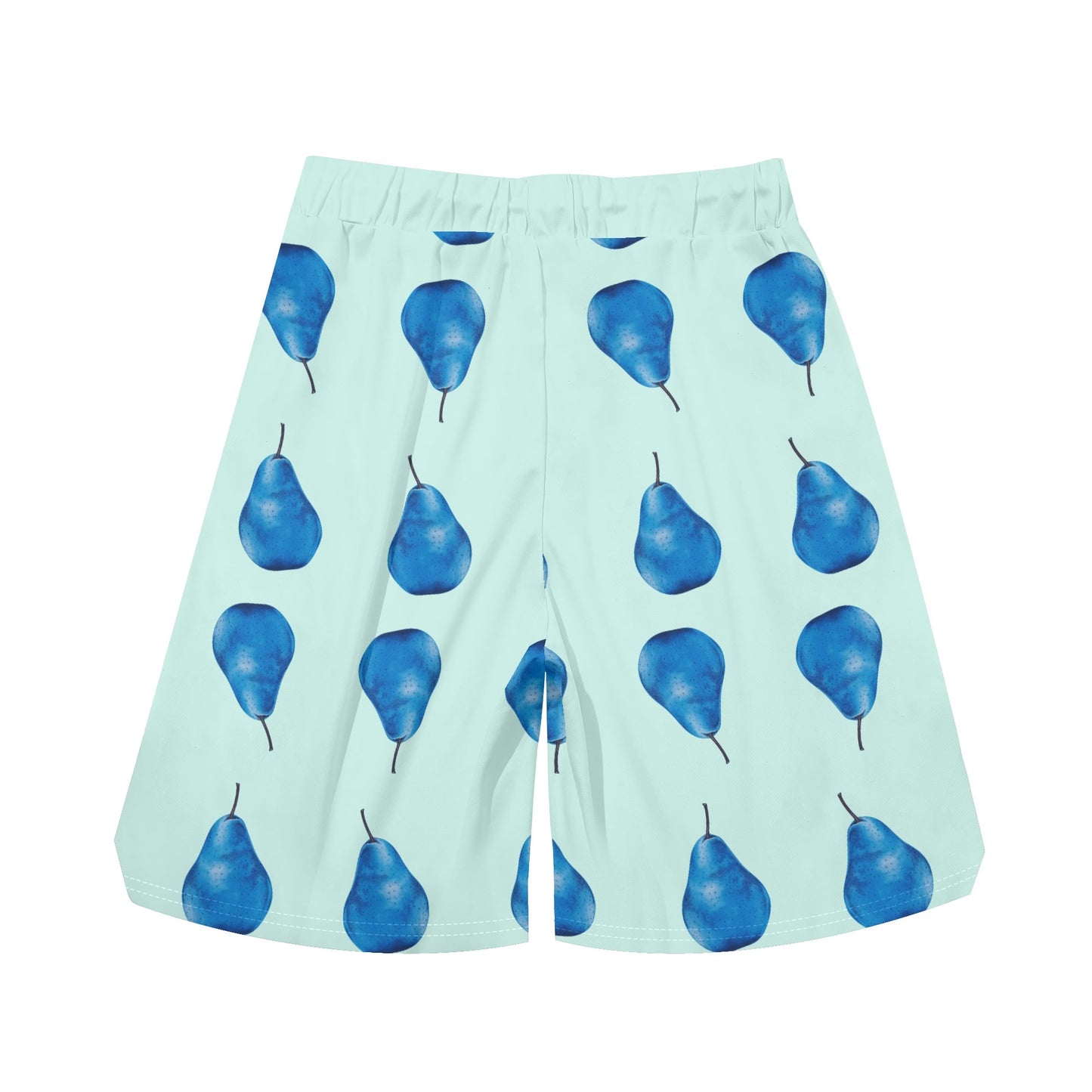 Pear Blue© Super Sport Flex Dry Mens Basketball Mesh Shorts Sea Life Swim Trunks Quick Dry In Ocean Quest