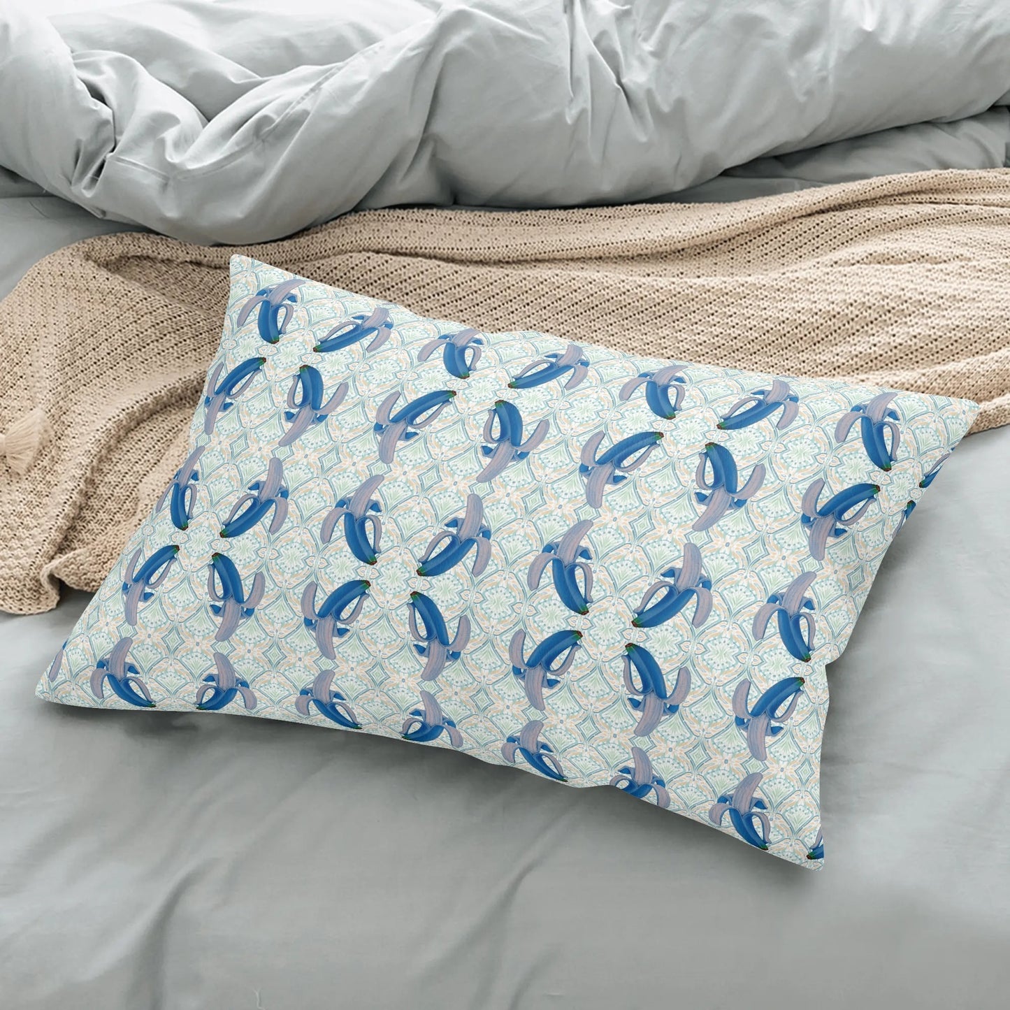 Banana Blue© Soft Comfort Cozy Decor Rectangular Every Ones Favorite Pillow Case In French Garden