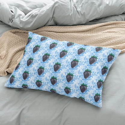 Concord Strawberry© Soft Comfort Cozy Decor Rectangular Every Ones Favorite Pillow Case In Swiss Breeze