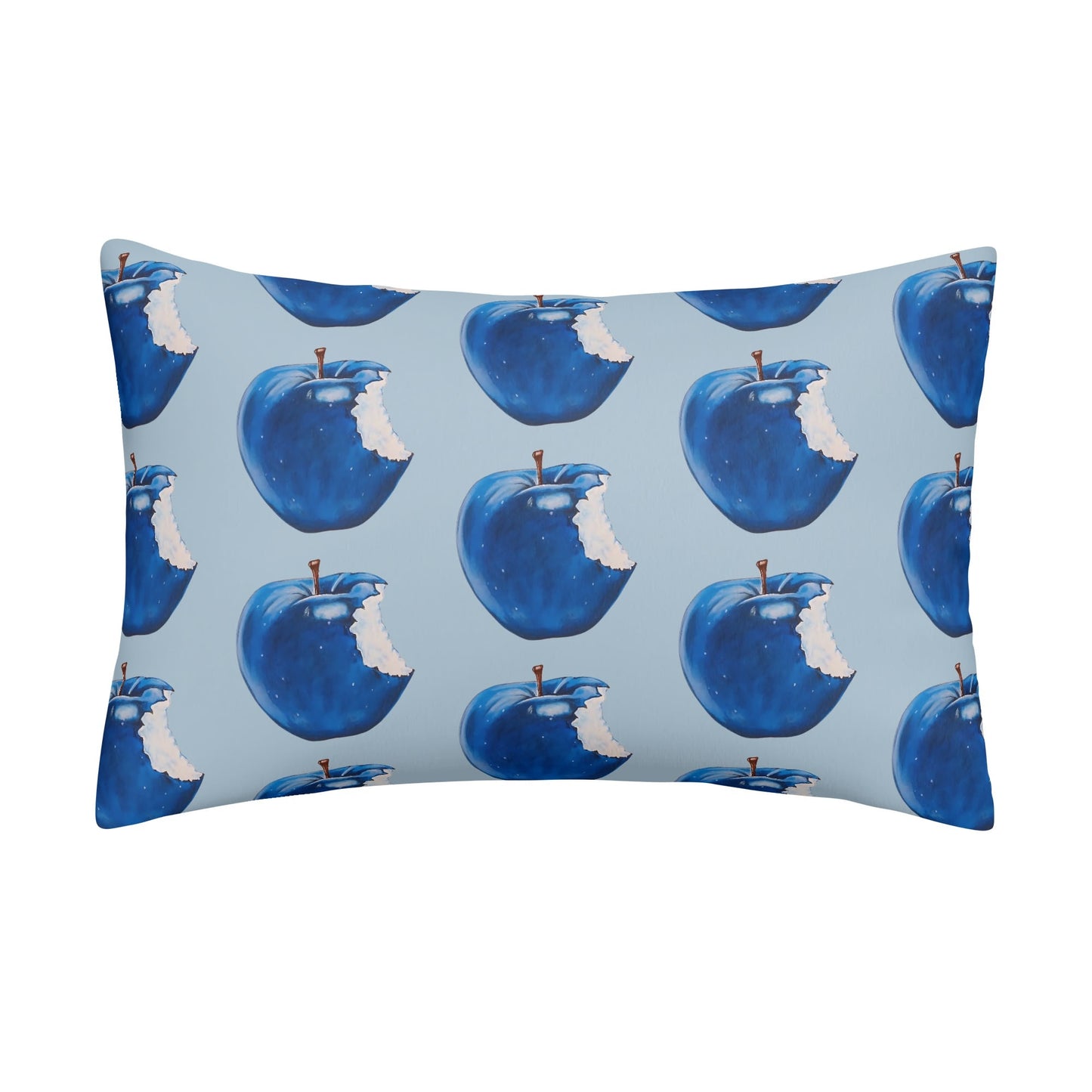 Apple Blue© Soft Comfort Cozy Decor Rectangular Every Ones Favorite Pillow Case In Ice Cream Cotton Candy Blue