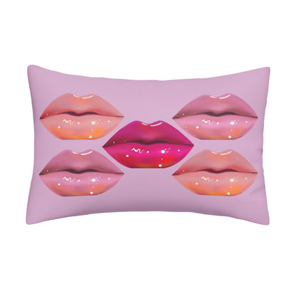 Lip Drip© Soft Comfort Cozy Decor Rectangular Every Ones Favorite Pillow Case In Chic Boutique